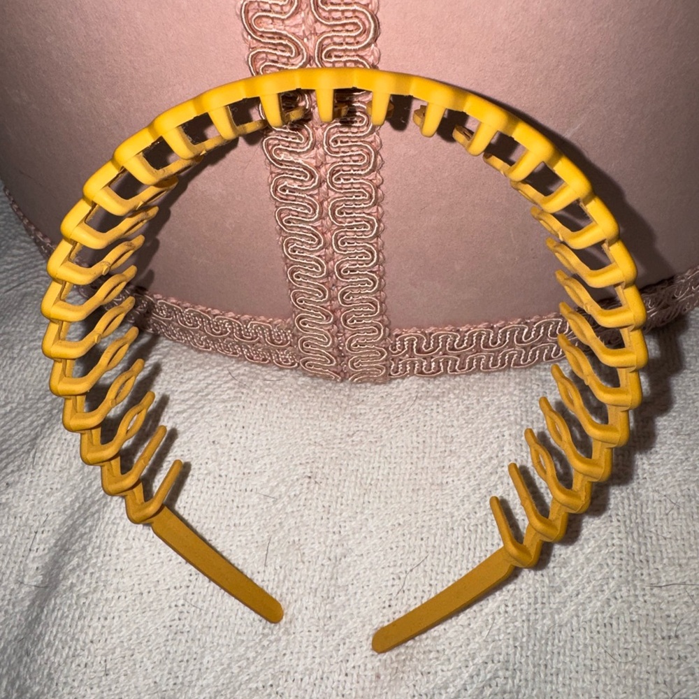 Yellow Hair Comb Headband